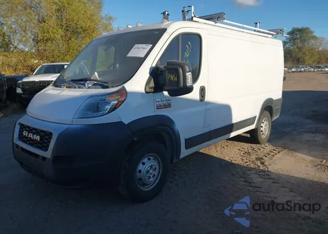 2022 Ram Promaster 1500 Low Roof 136 Wb from USA, damaged, VIN 3C6LRVAG0NE115697